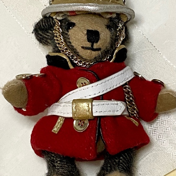 Burberry Regimental Bear Keychain Bag Charm - Picture 11 of 13